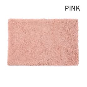 Dog Bed And Extra Matching Cover Sheet Dog Crate Pad Ultra Soft Dog Bed Mat Washable Pet Kennel Bed With Non-Slip Bottom Fluffy Plush Sleeping Ma (Color: Pink, size: 2XL)