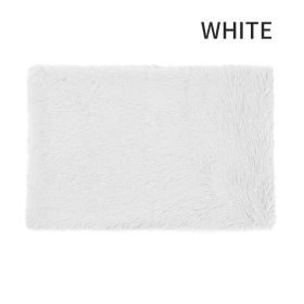 Dog Bed And Extra Matching Cover Sheet Dog Crate Pad Ultra Soft Dog Bed Mat Washable Pet Kennel Bed With Non-Slip Bottom Fluffy Plush Sleeping Ma (Color: White, size: 2XL)