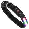 Light Up Dog Collar LED Dog Collar Safety Night Glowing Dog Collar with 9 Light Colors IPX7 Waterproof USB Rechargeable